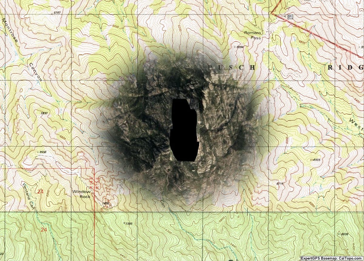 Cathedral Rock Black Blob