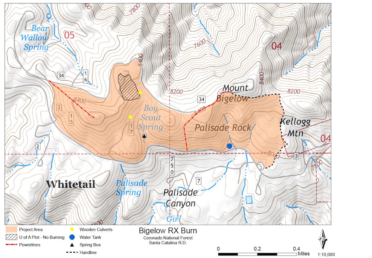 Bigelow Prescribed Burn Map - October 2016