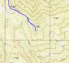 USGS Topo and Trail showing the 'True' Guthrie Mountian