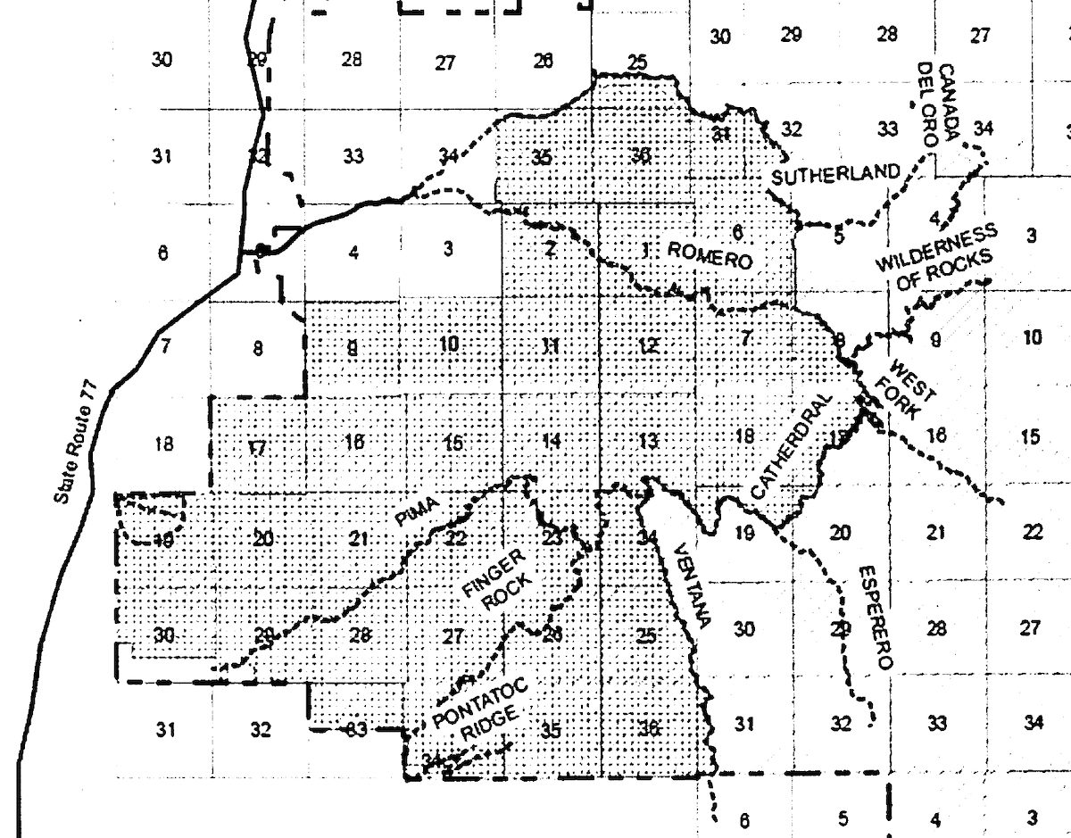 2017 Santa Catalina Bighorn Sheep Closure Map