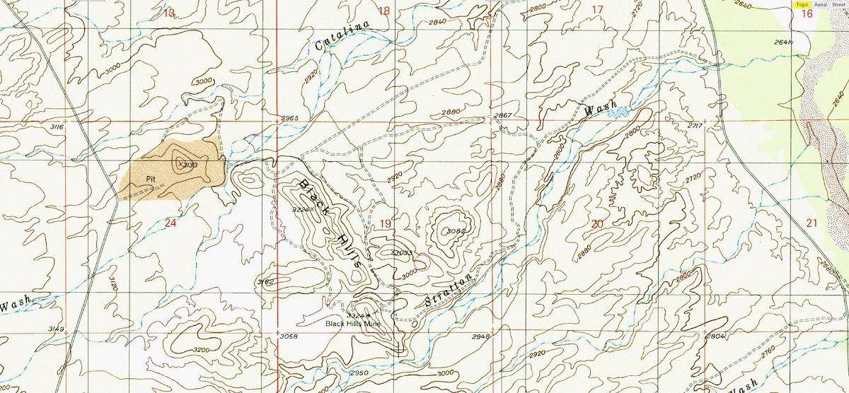 Black Hills Area Topo Map