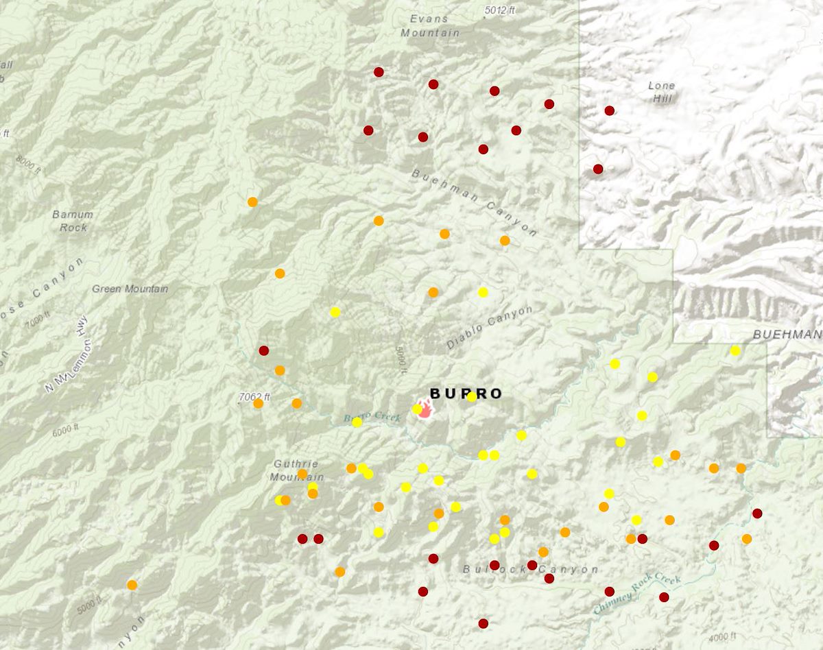 Burro Fire Map 2017-07-03 6:17