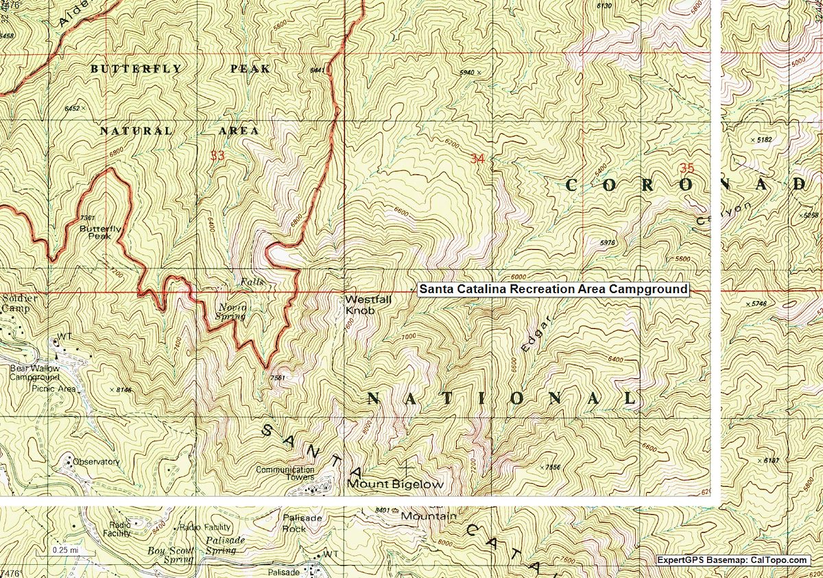 Santa Catalina Recreation Area Campground