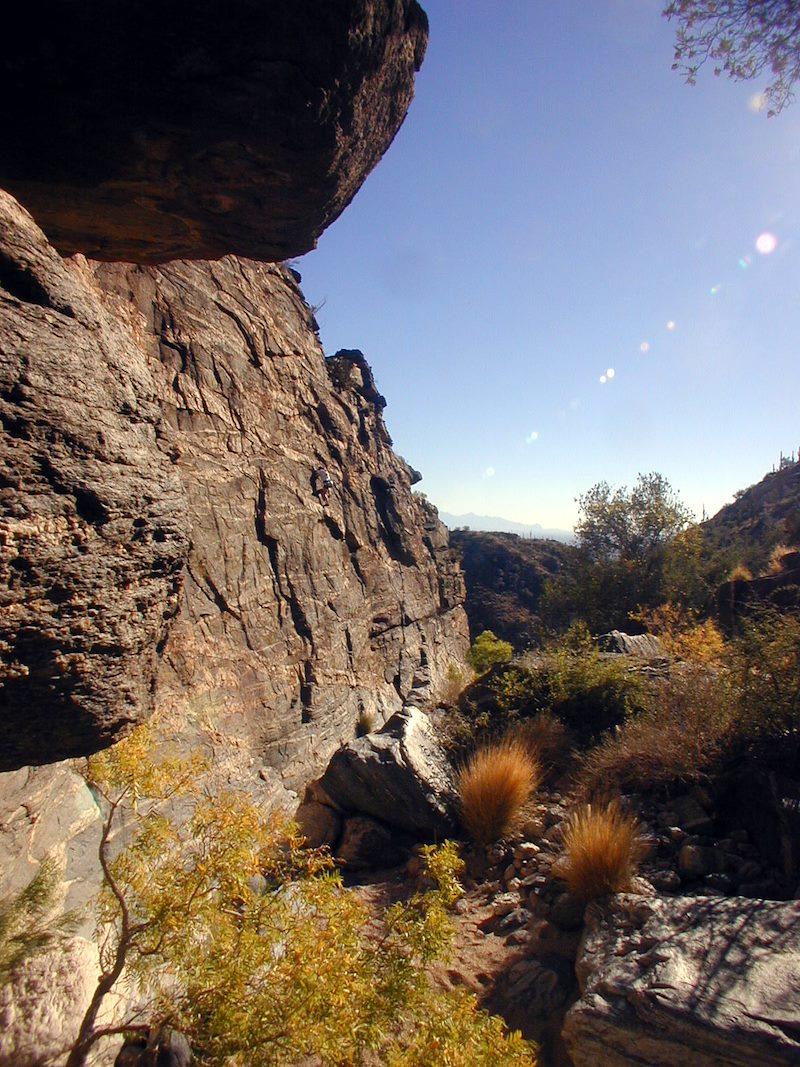 2001 Fall Lara Climbing at Rivendale