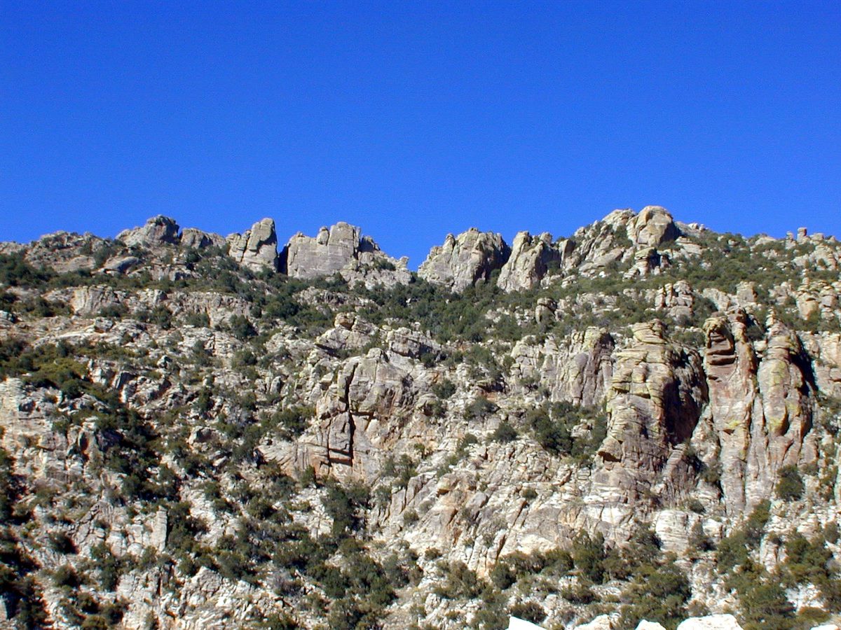 2001 Fall Looking up at the Windy Point Area