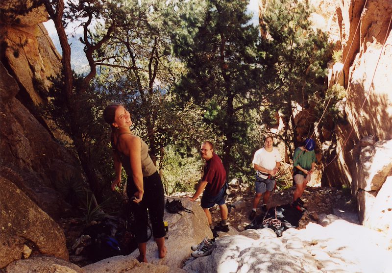 2001 Fall Roping up at the base of Agatha Christie