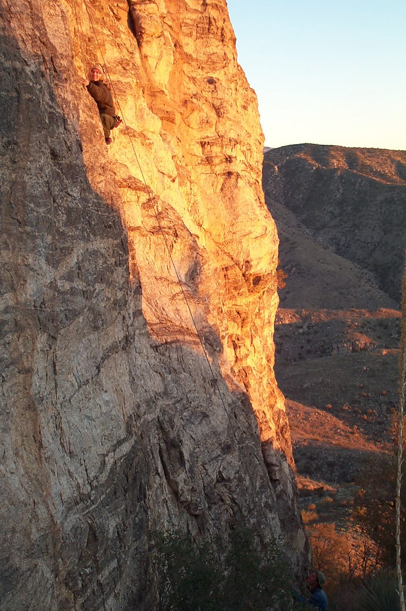 2001 Jamie Climbing at the Ruins