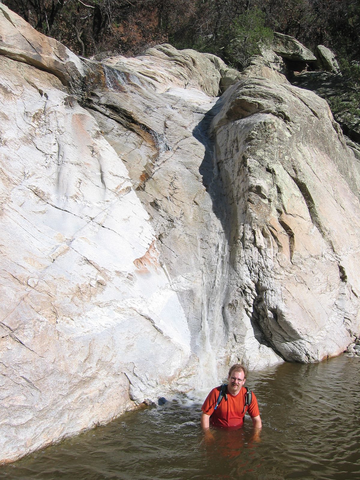 2004 August Pool above the Falls in Spencer Canyon