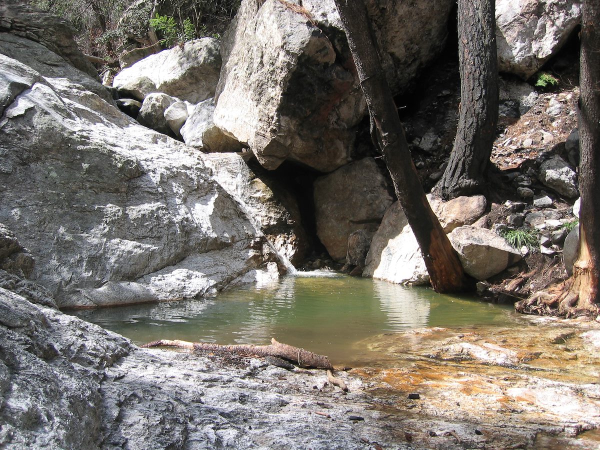 2004 August Pool in Spencer Canyon