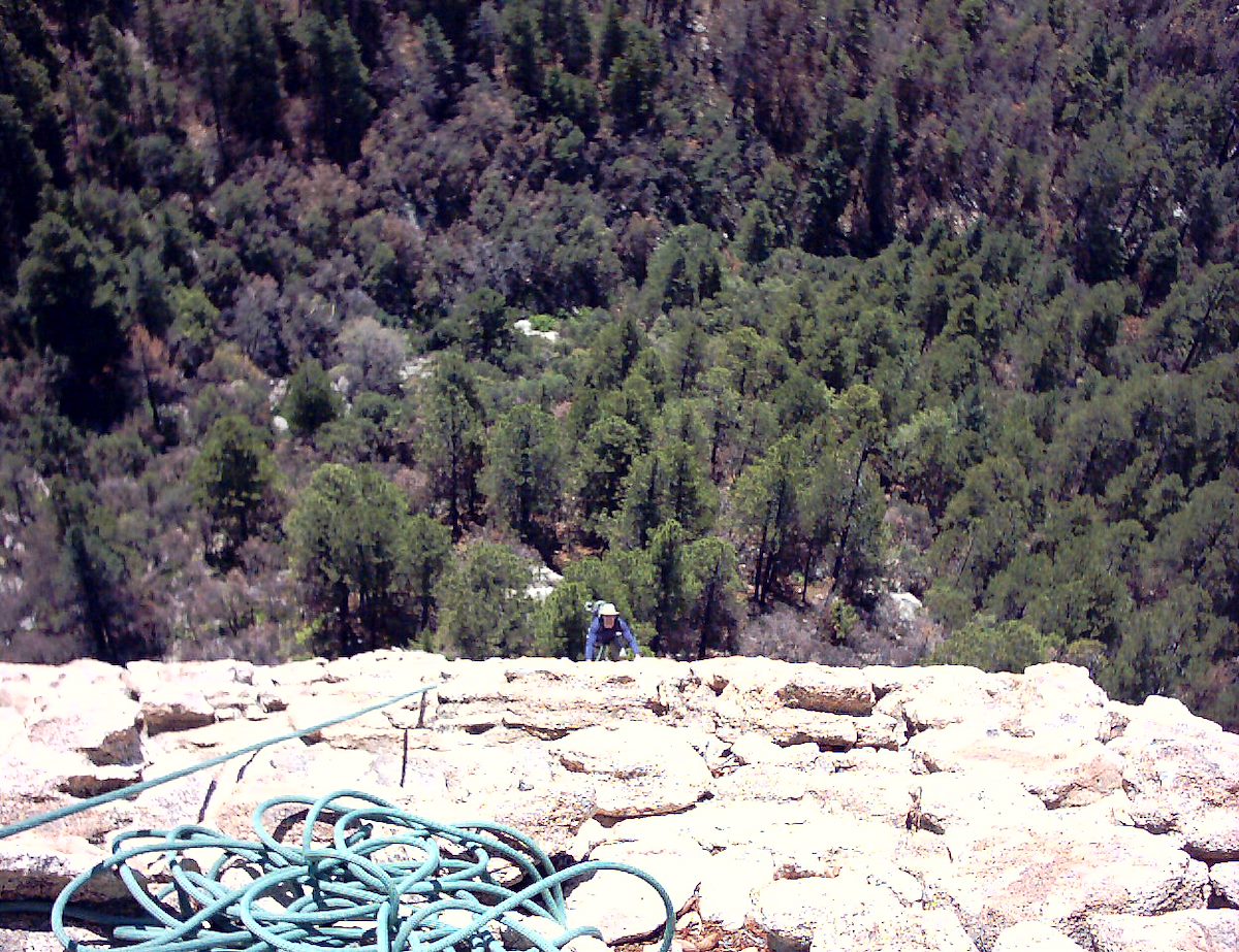 2004 August Will Climbing Rappel Rock
