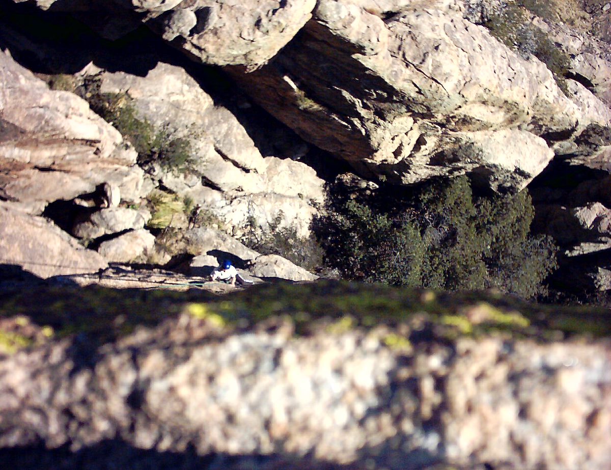 2004 March Alison Climbing Sandwich Spire