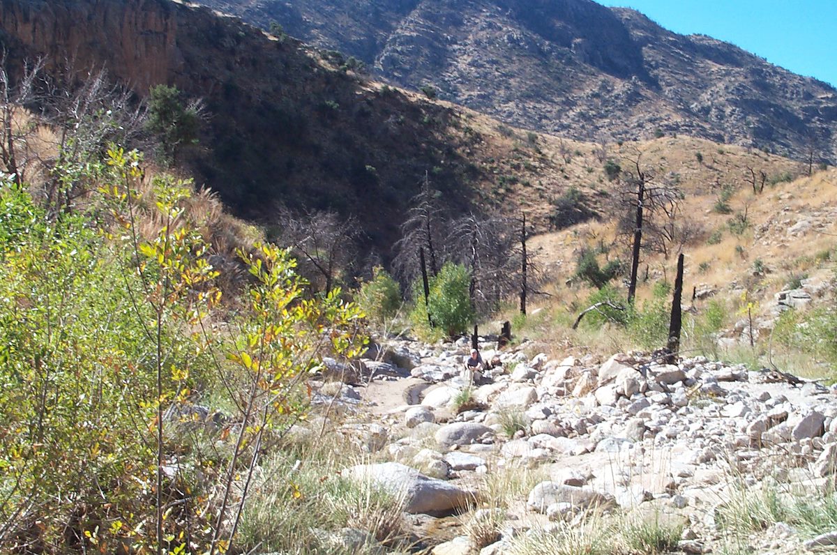 2005 October Alison in Bear Canyon