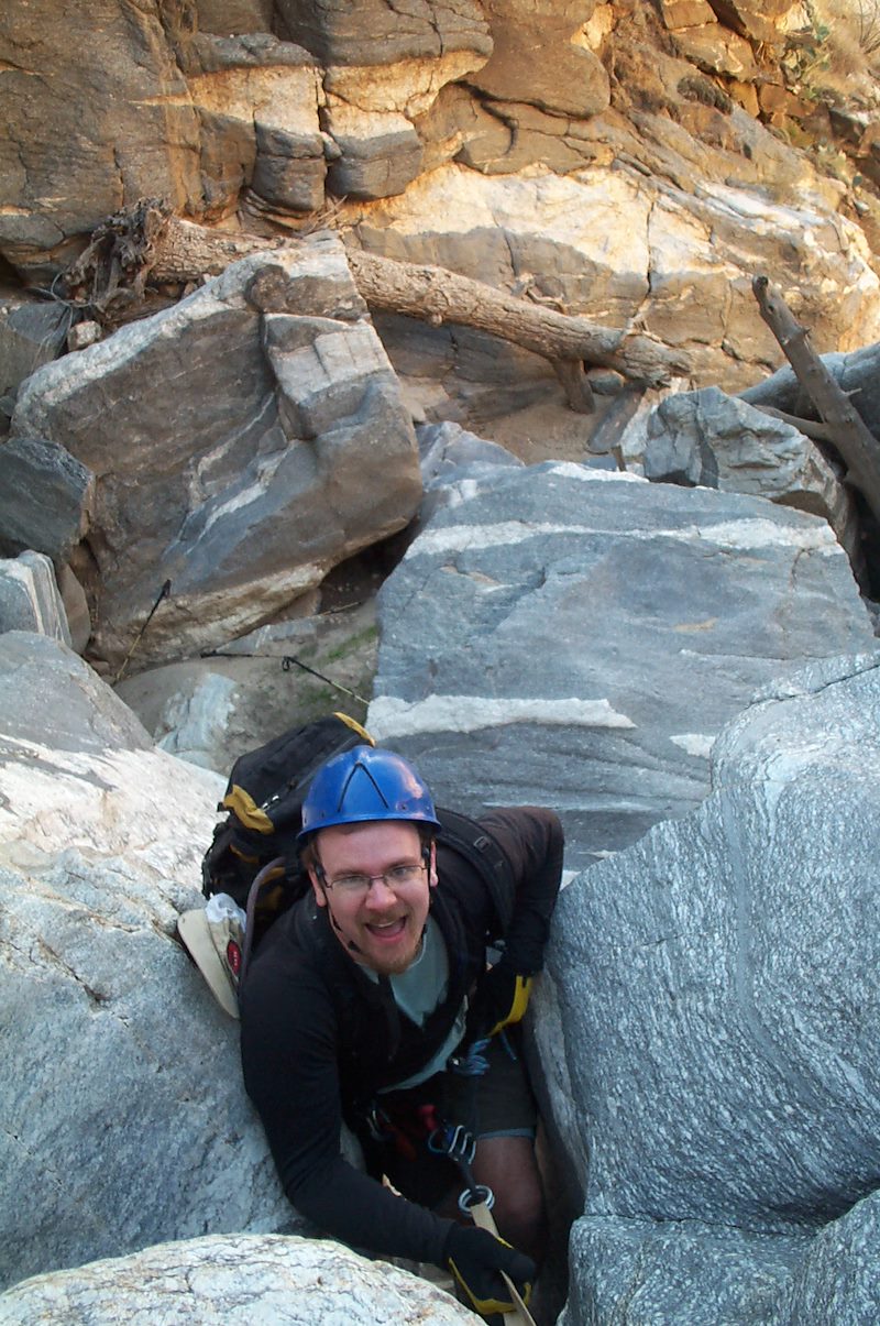 2006 January Soldier Canyon Chockstone Rappel