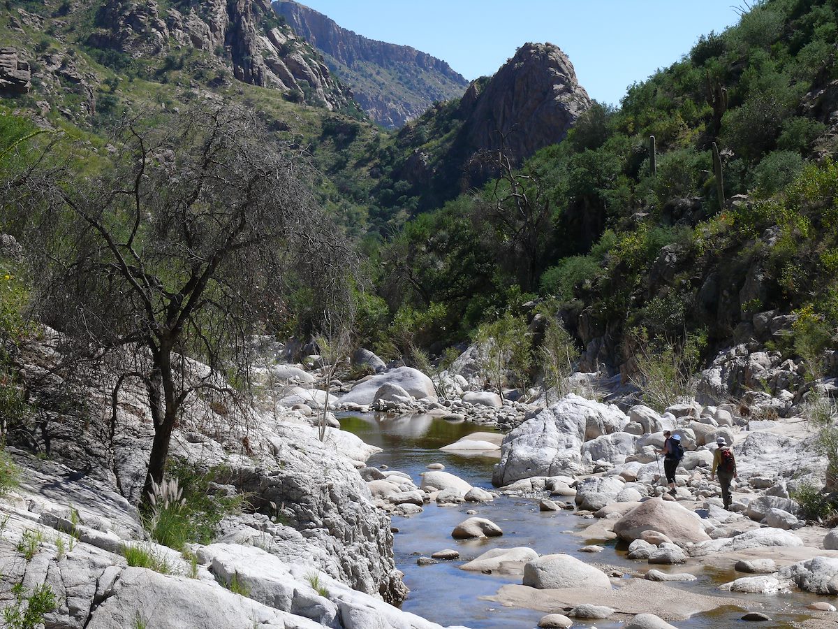 2006 September Starting into Sabino Canyon