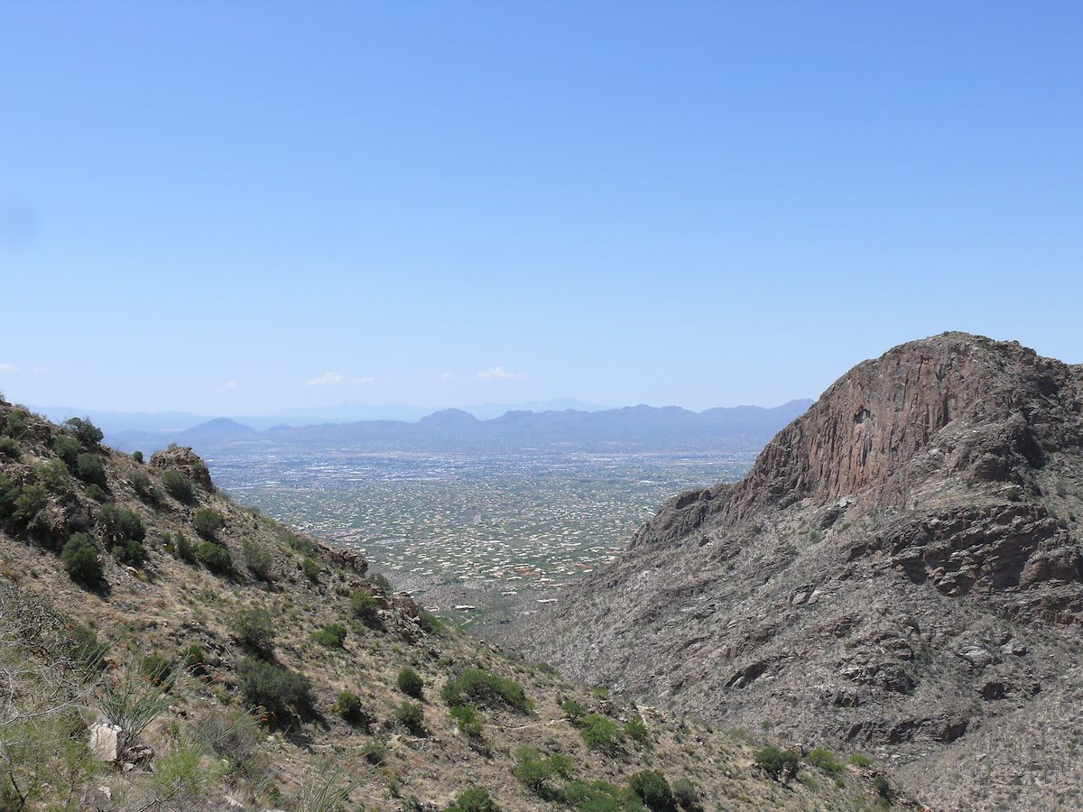 2007 April Finger Rock Trail View into Tucson