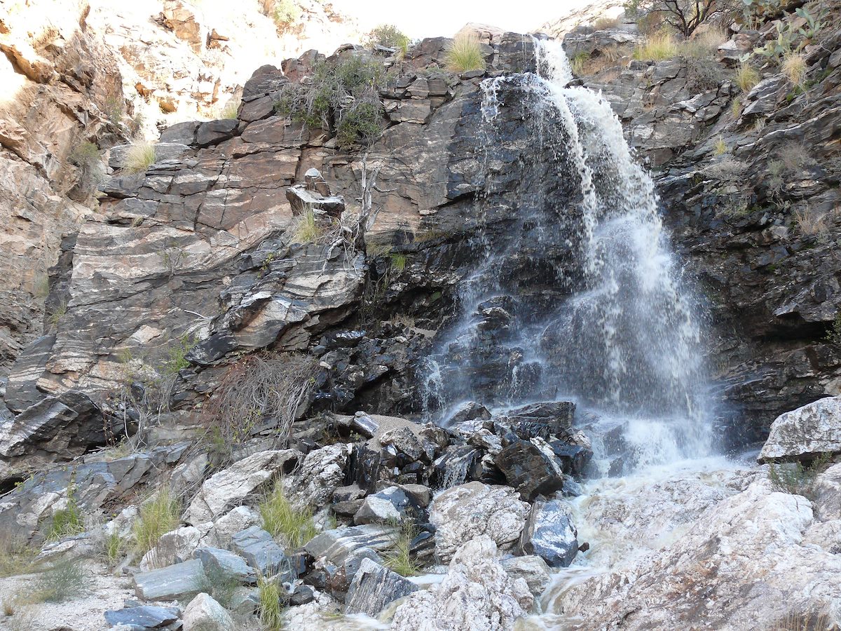 2007 December Soldier Canyon Falls near Last Rappel