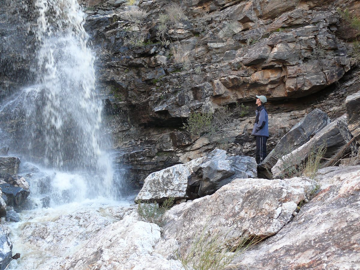 2007 December Soldier Canyon Frank and Falls near Last Rappel