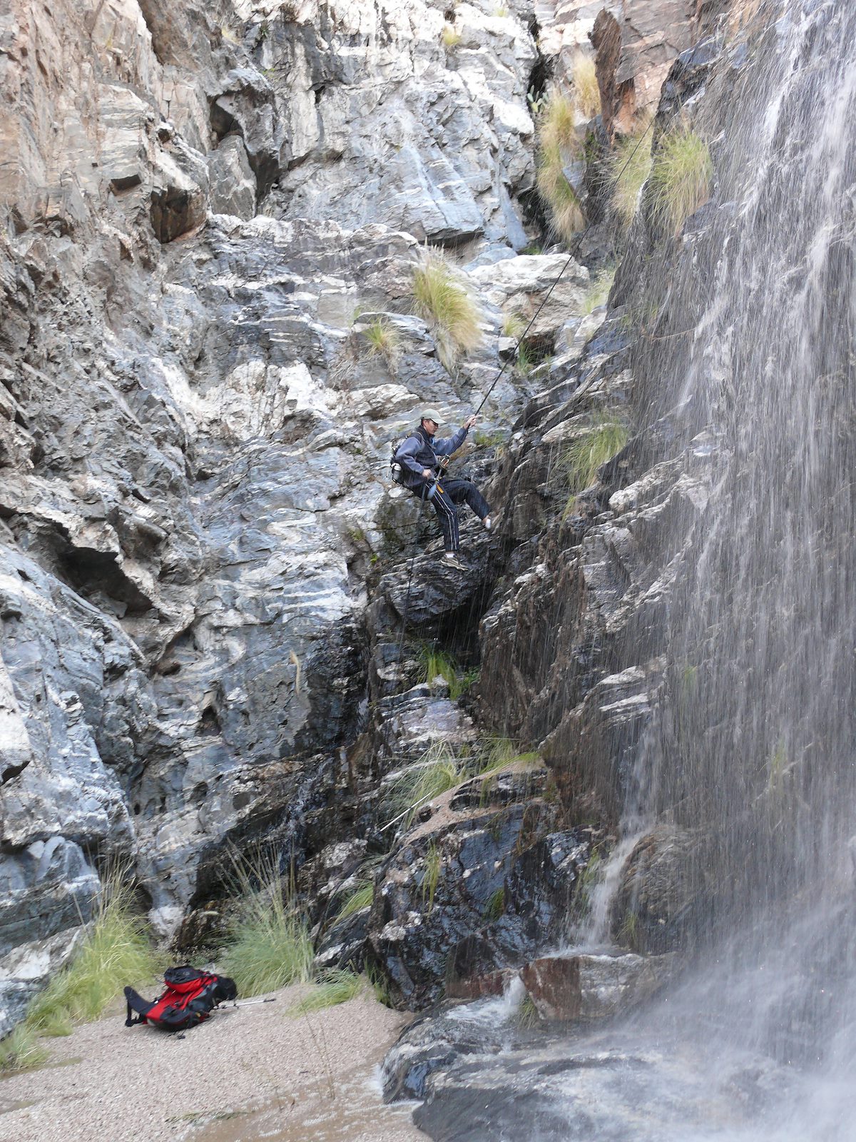 2007 December Soldier Canyon Frank Final Rappel 1