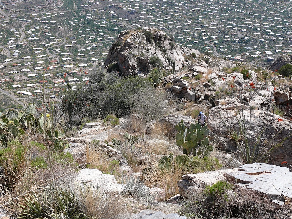 2007 May Alison on the Pontatoc Ridge Trail