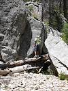 2007 May Rocky Cliffs and Fallen Trees in Palisade Canyon