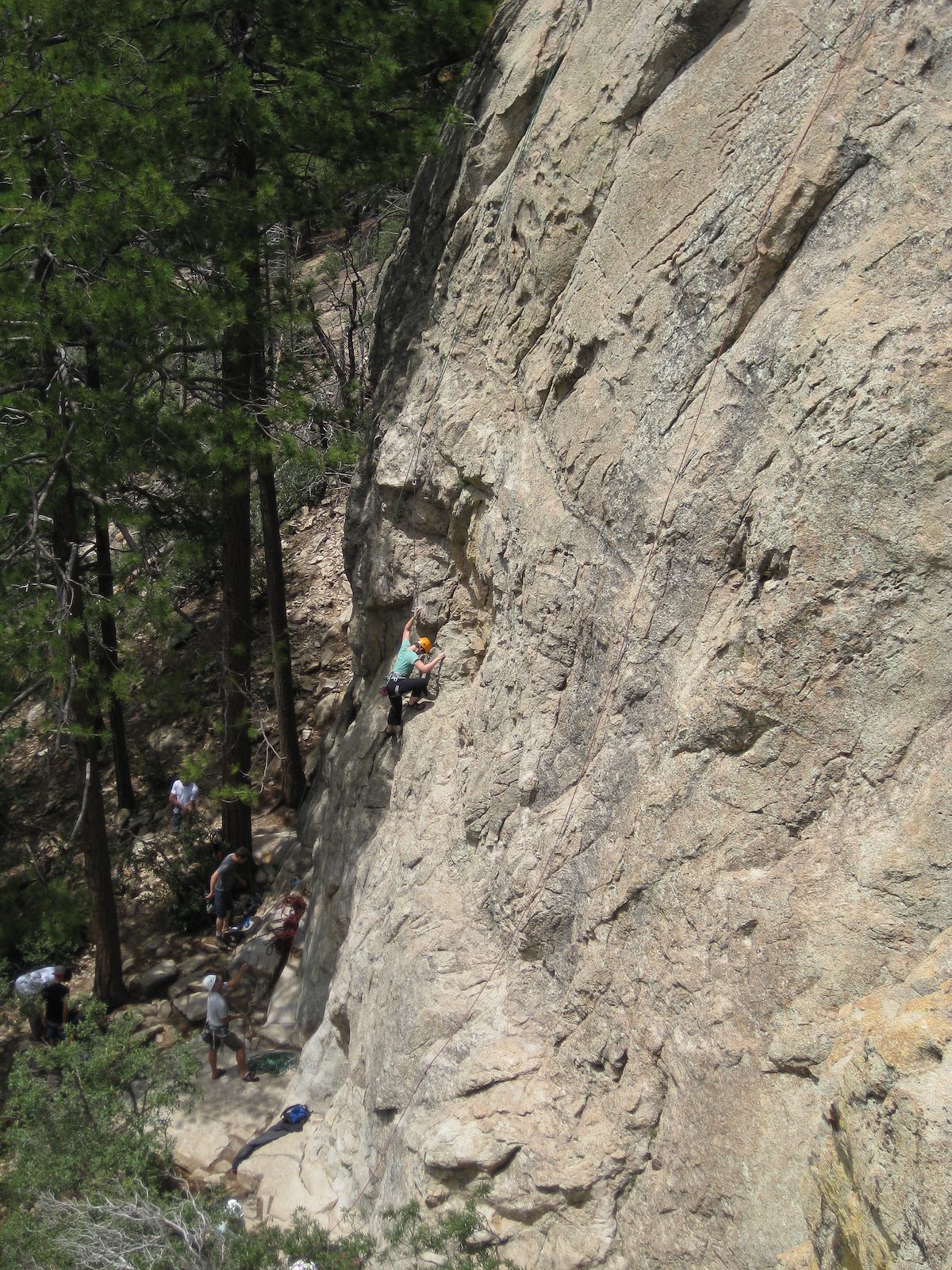 2008 August Meagan climbing at Ridgeline