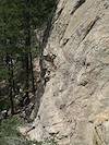 2008 August Meagan climbing at Ridgeline