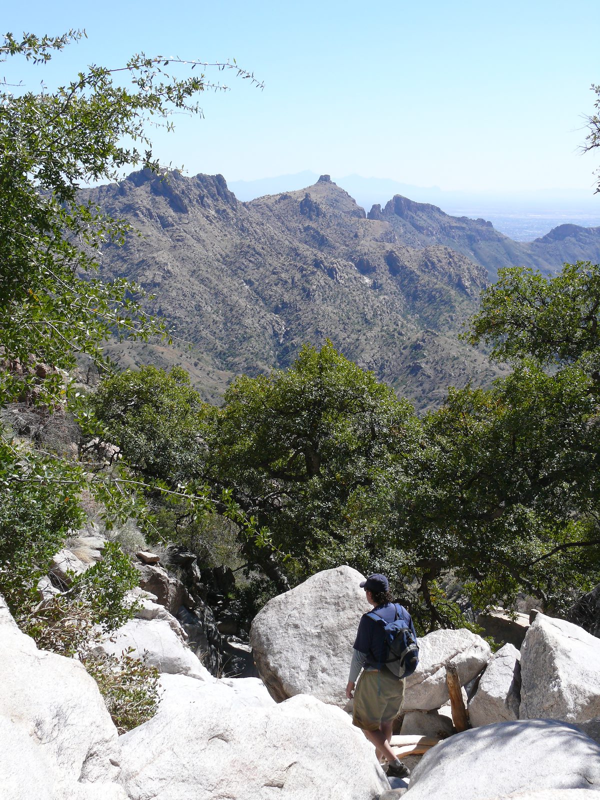 2008 March Box Camp Kevin working Down an Unnamed Canyon