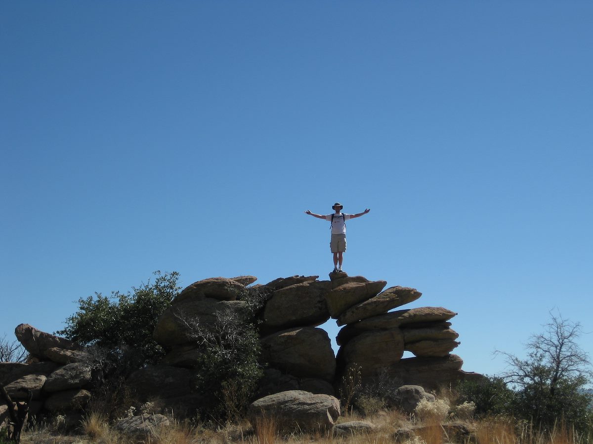 2008 October Molino Area Ken on top of the Ridge