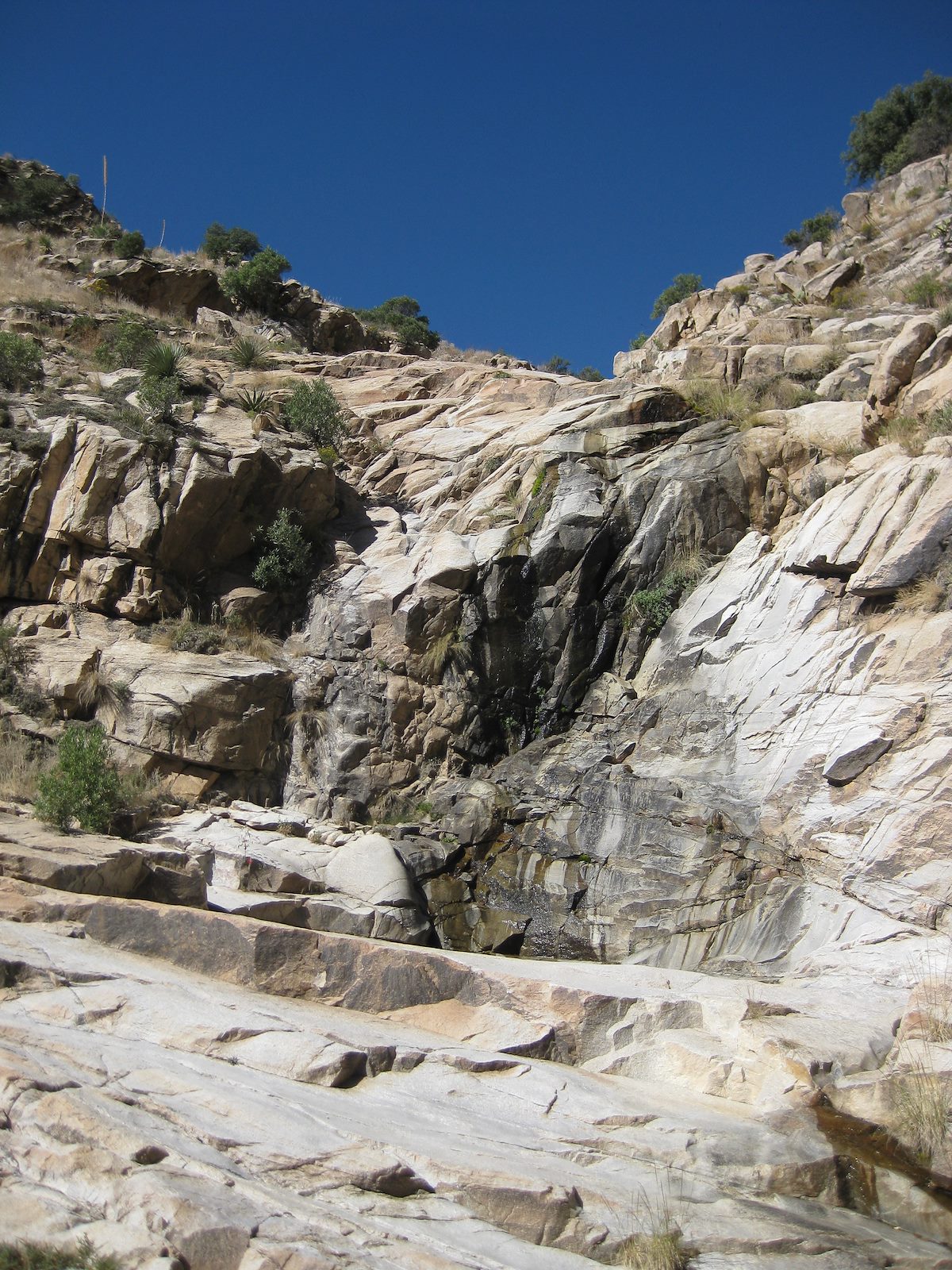 2008 October Molino Canyon Falls with a trickle of water