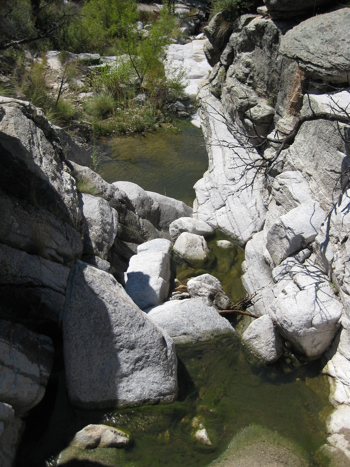 2008 September Small Pools above the first Falls in Pine Canyon