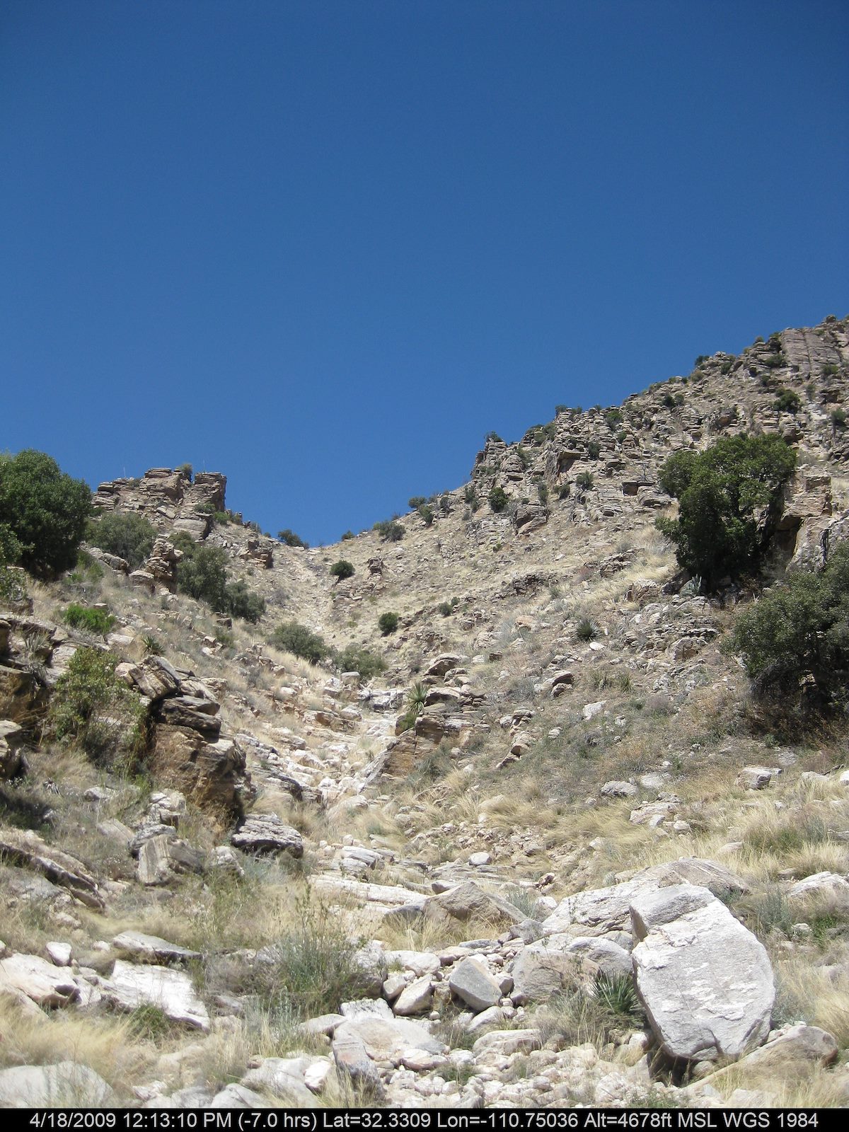 2009 April Another Drainage entering the Canyon