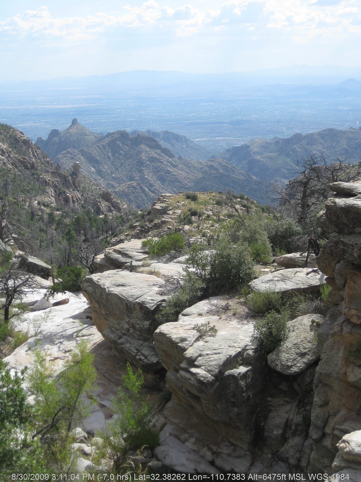 2009 August View from Pine Canyon near Palisades Trail