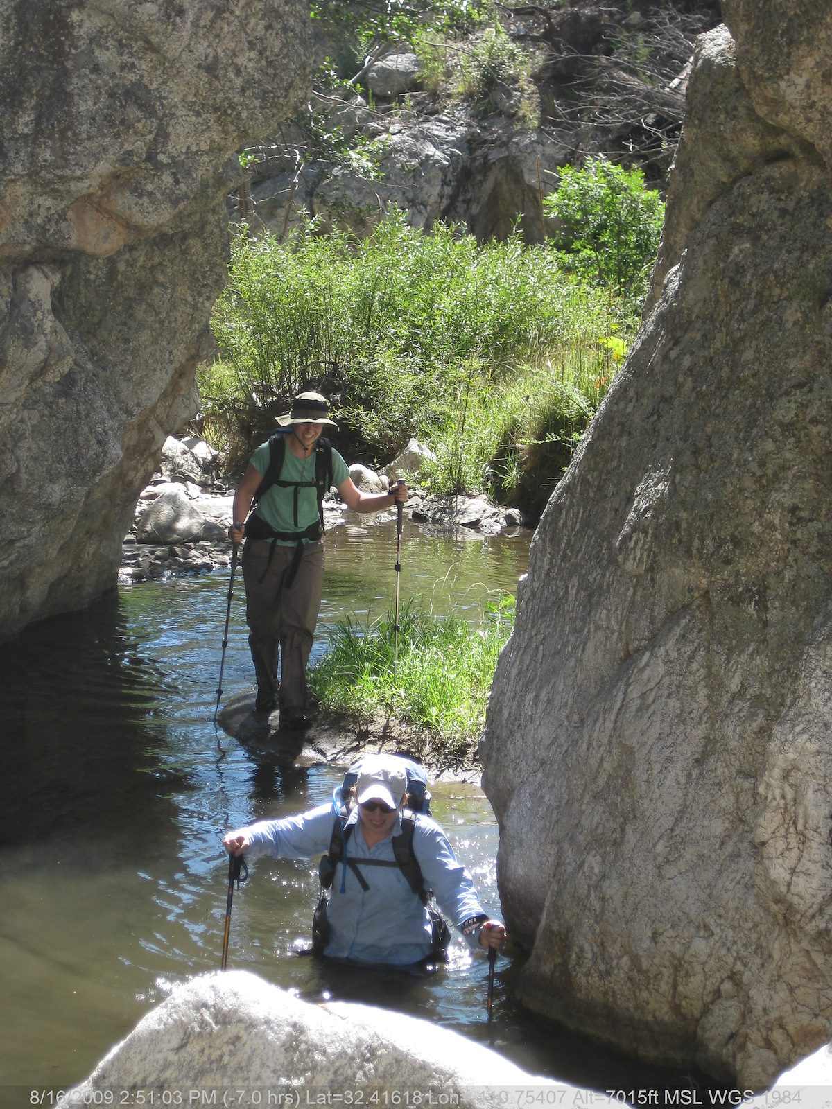 2009 August Working up Sabino Canyon