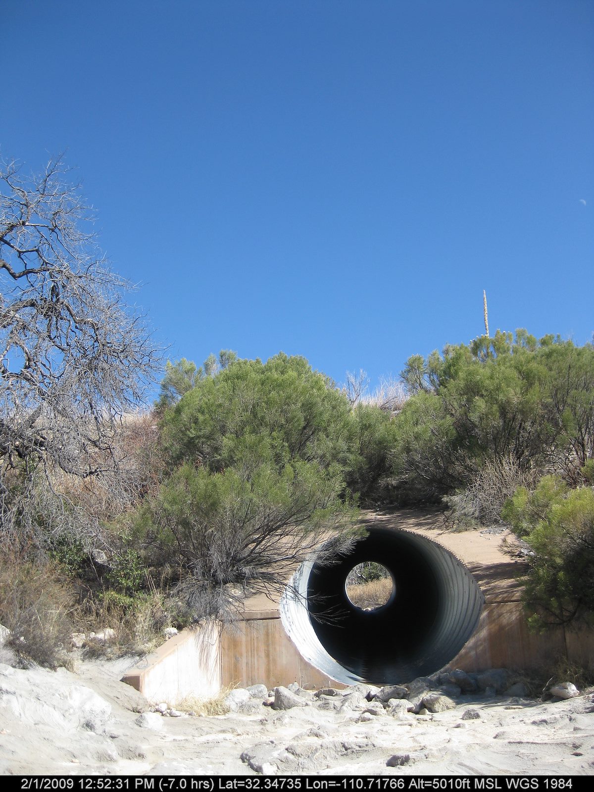 2009 February Pipe under the Highway
