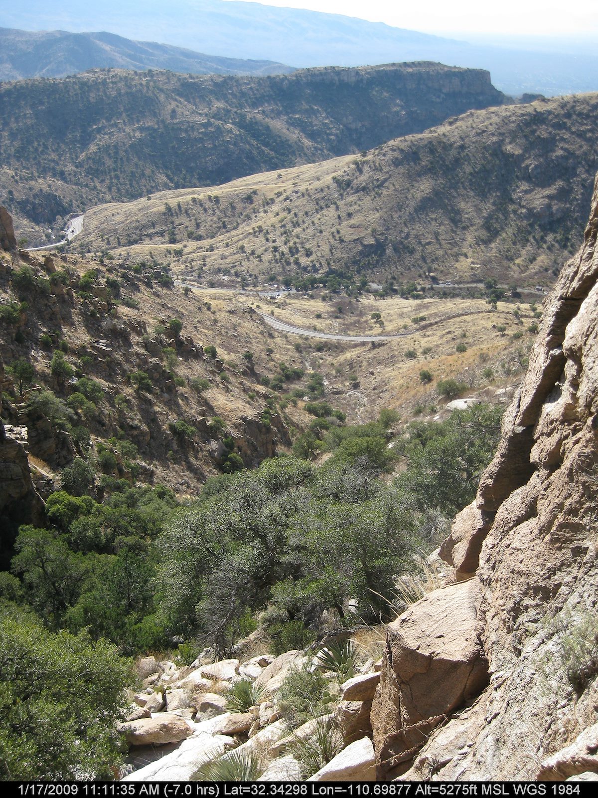 2009 January Looking Down Canyon