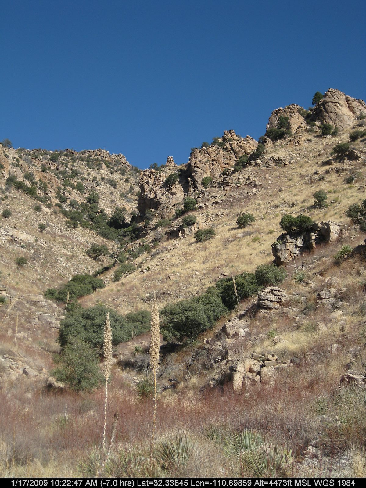 2009 January Starting up the second drainage up from Molino