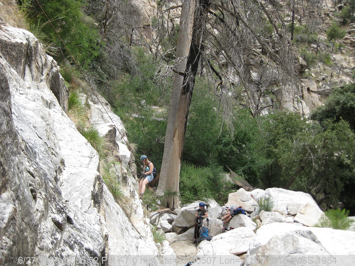 2009 June Joanna Finishing Rappel 4