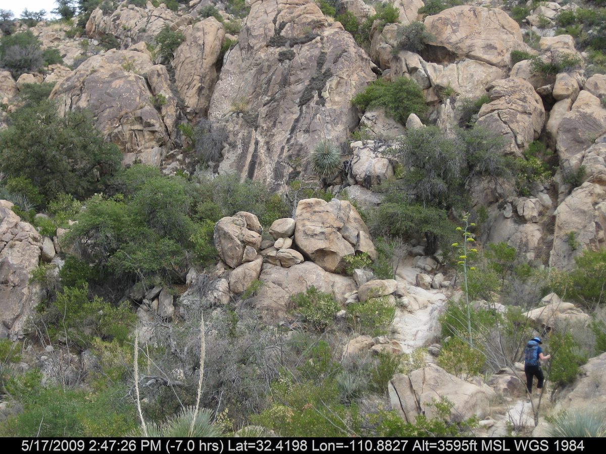 2009 May ADT working up the trail