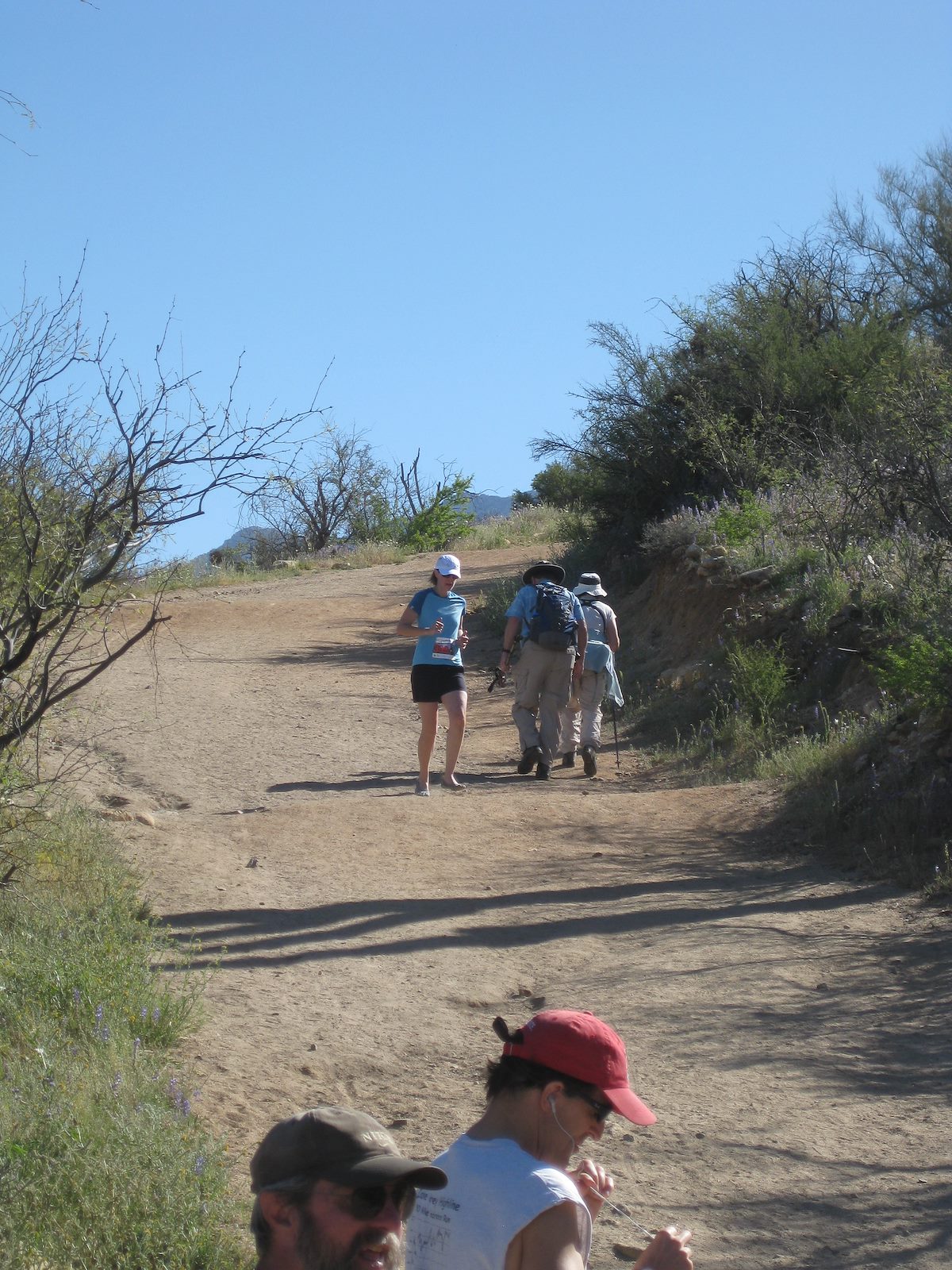 2010 April Stephanie about to start the Birding Loop Trail