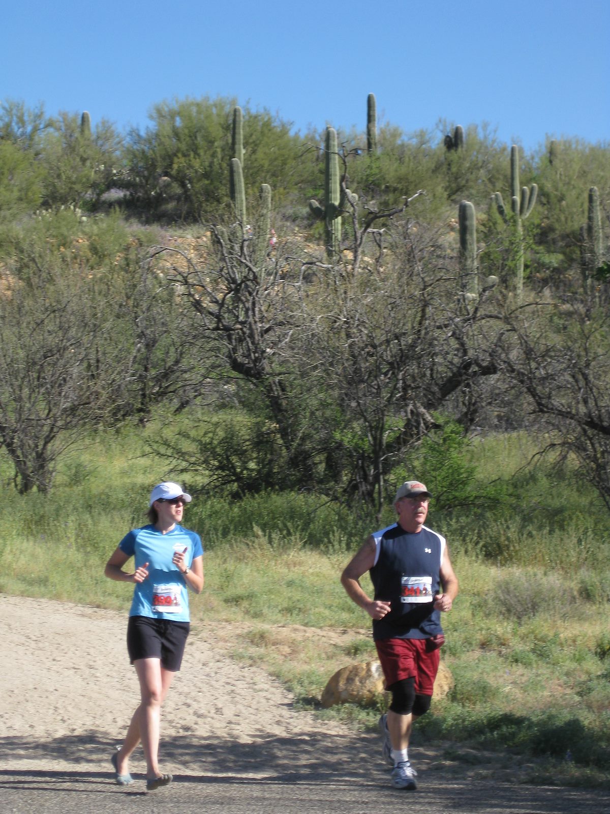 2010 April Stephanie finishing the Nature Trail