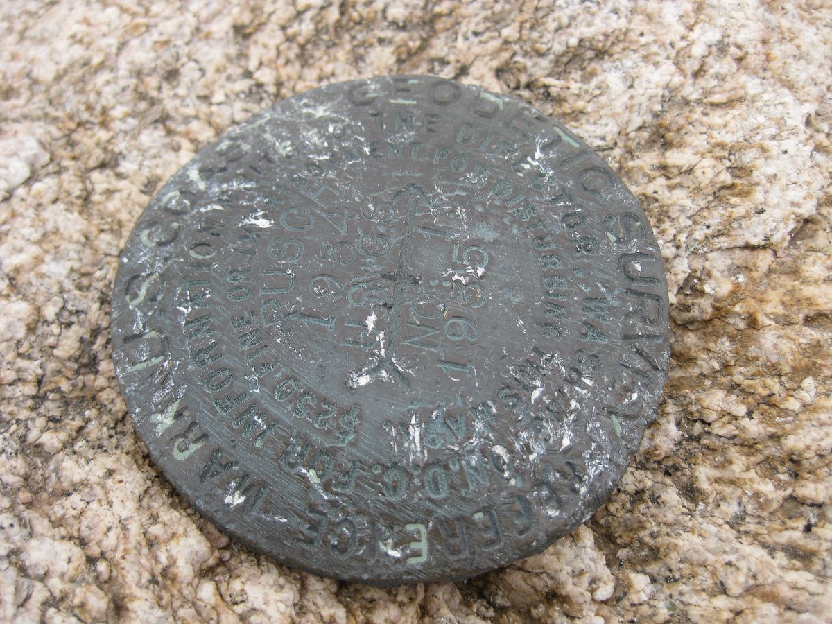 2011 December Pusch Peak USGS Marker