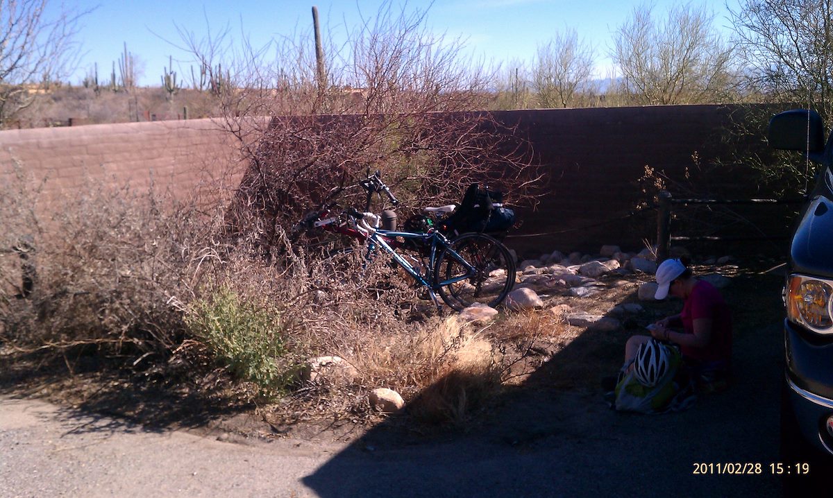 2011 February Improvised Bike Parking