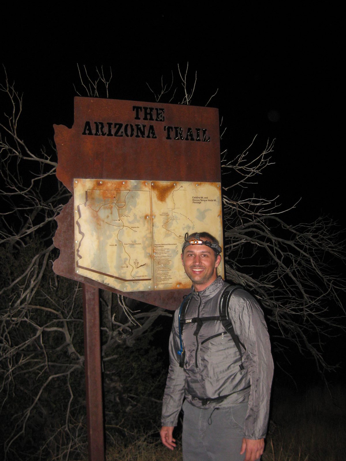 2011 November Arizona Trail sign outside Prison Camp