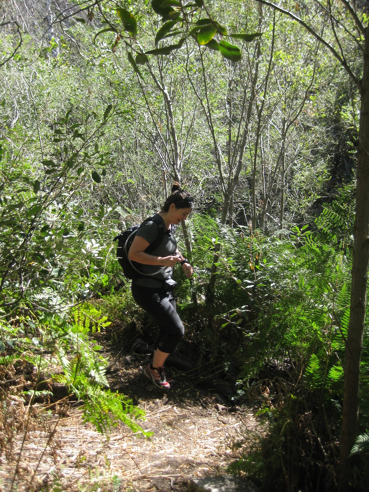 2011 October Traci Running by Mud Springs