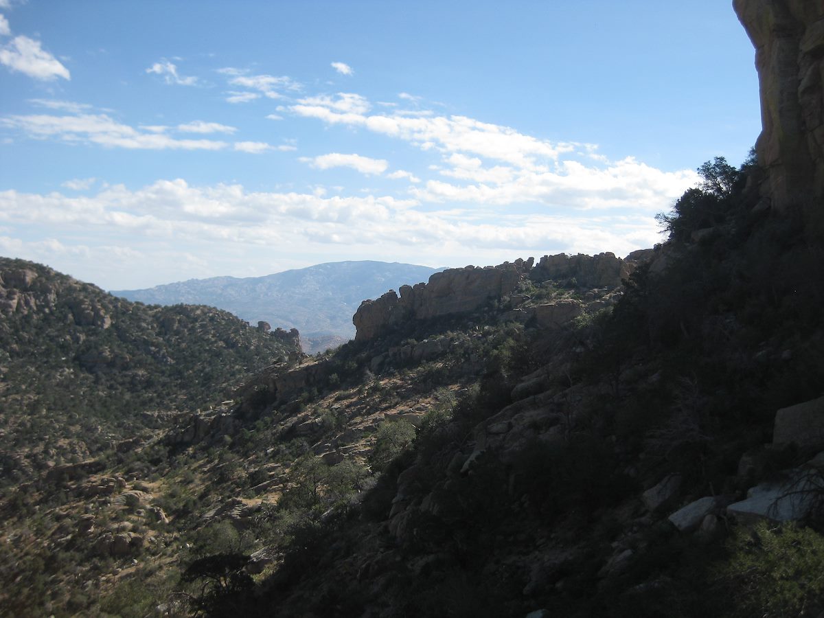 2011 October View from the gulley up to Airmen Peak