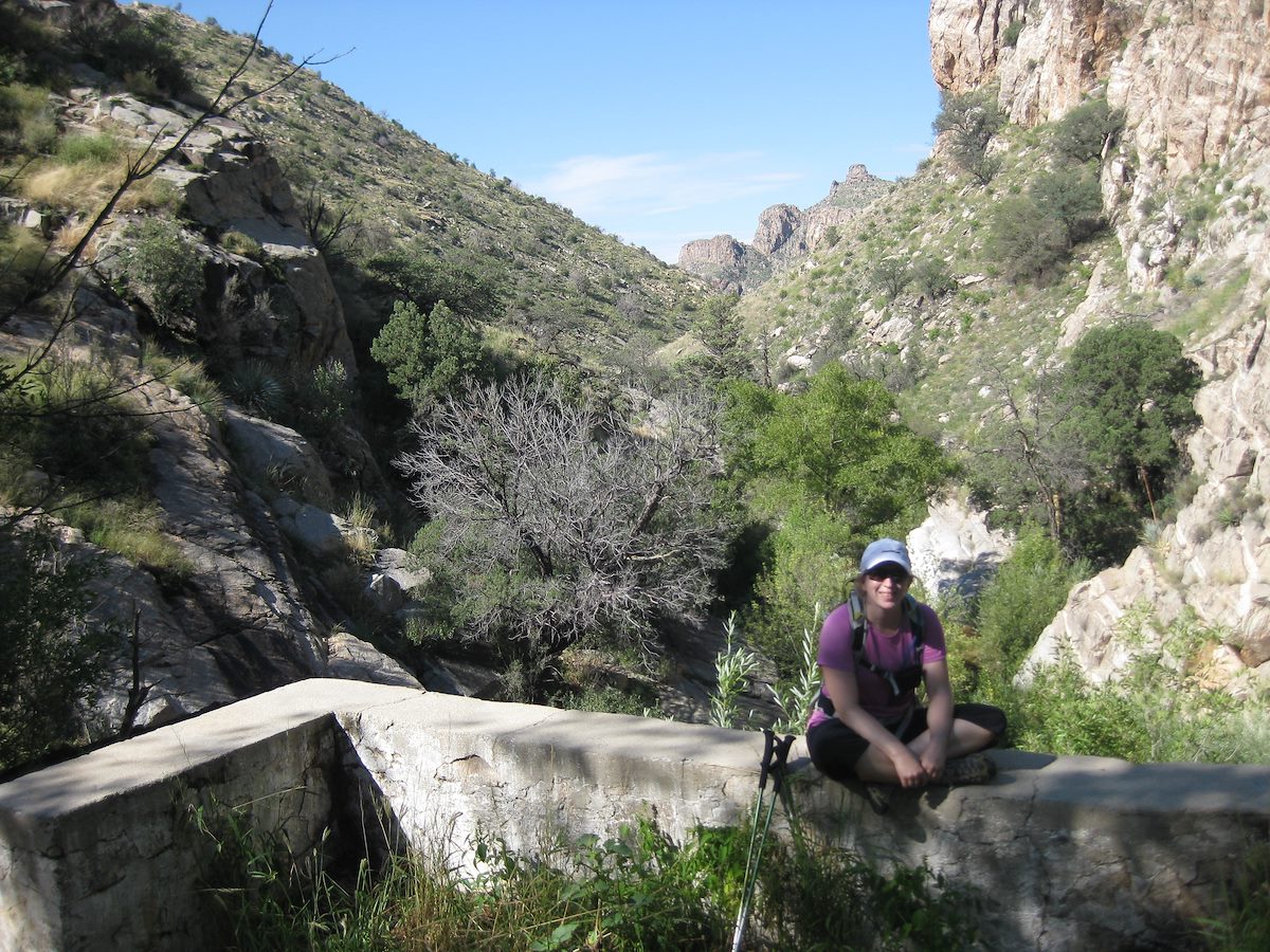 2011 September At the Sycamore Reservoir Dam