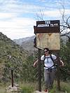 2011 September Traci and AZ Trail Sign