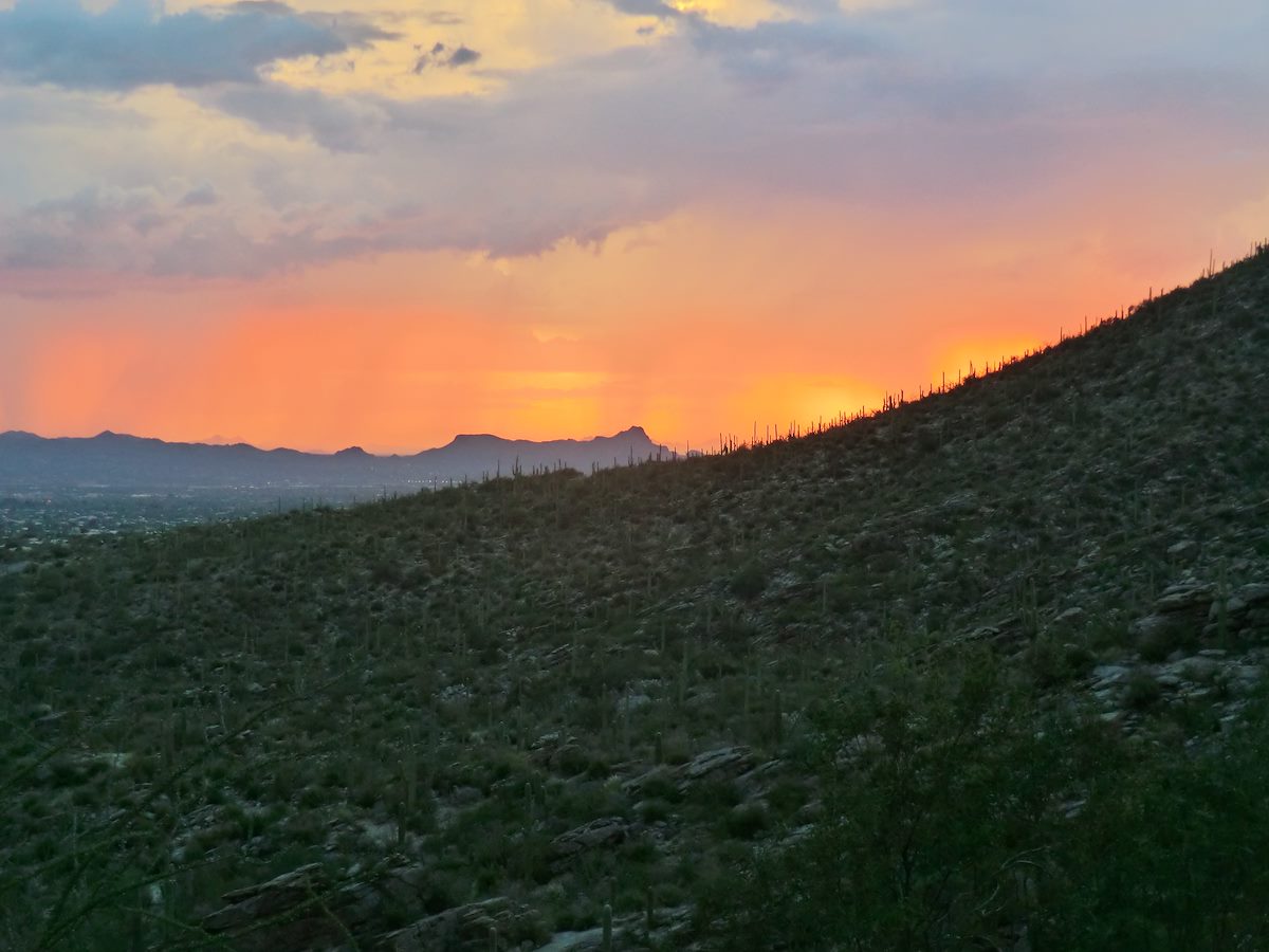 2012 August Sunset from Pontatoc Ridge