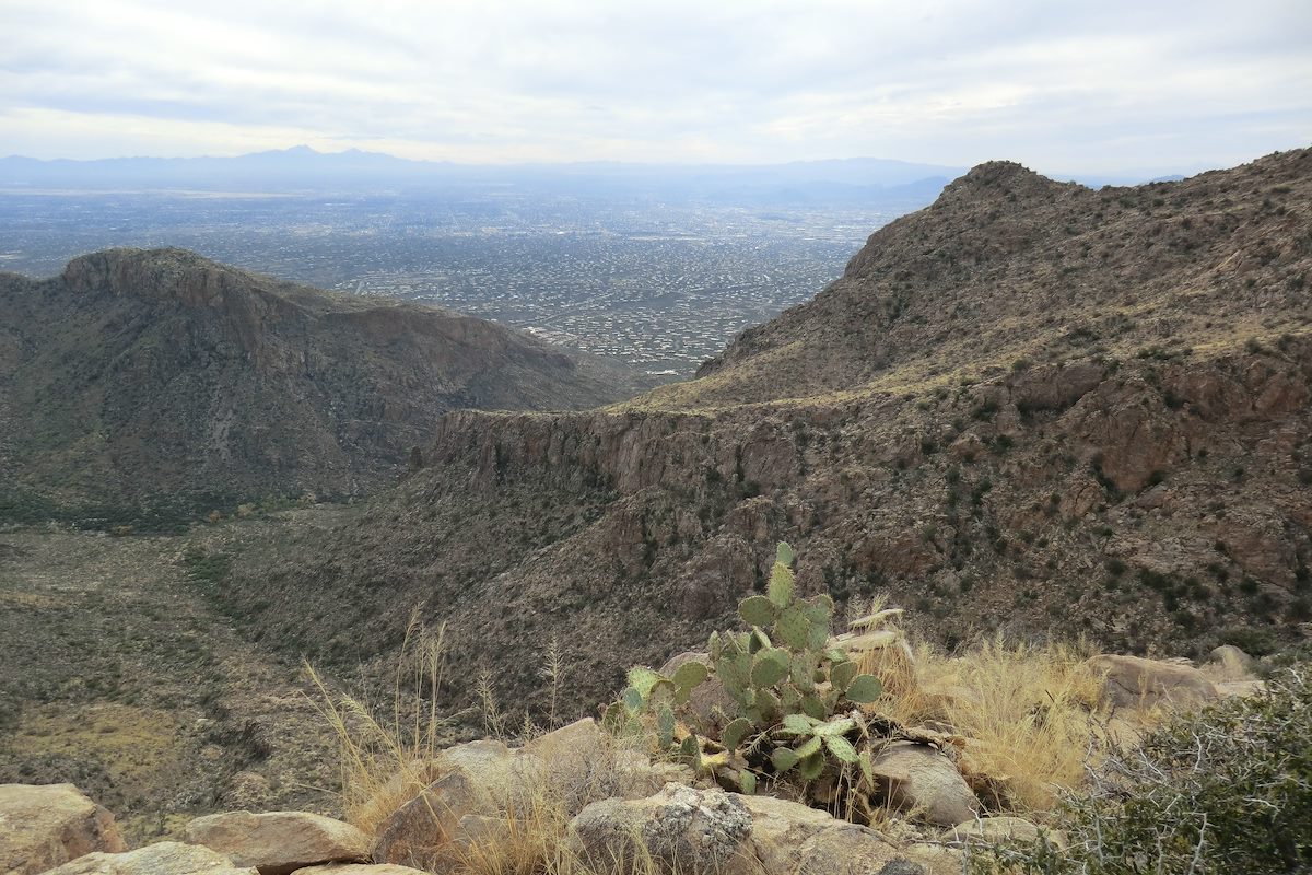 2012 December Looking across Tucson from the Cleaver