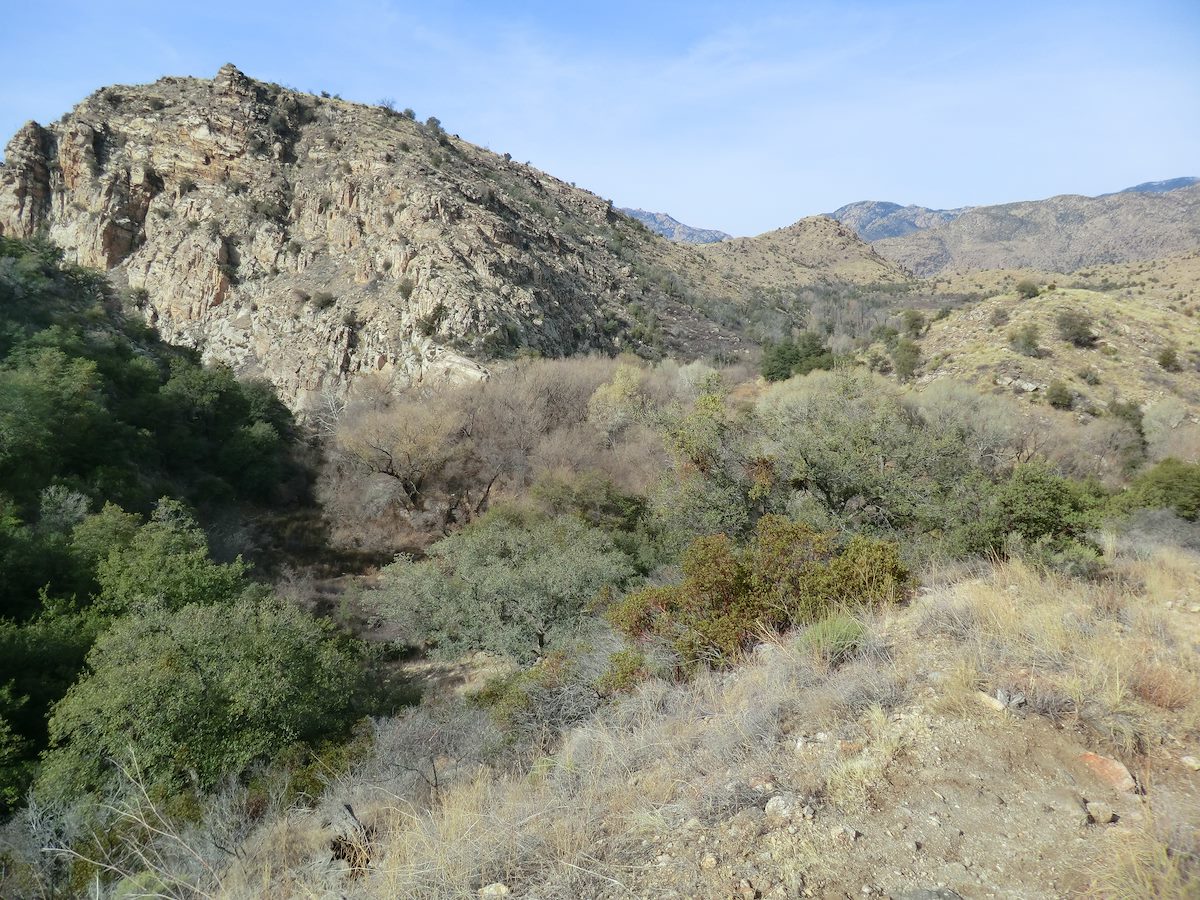 2012 December Looking down into Sycamore Reservoir